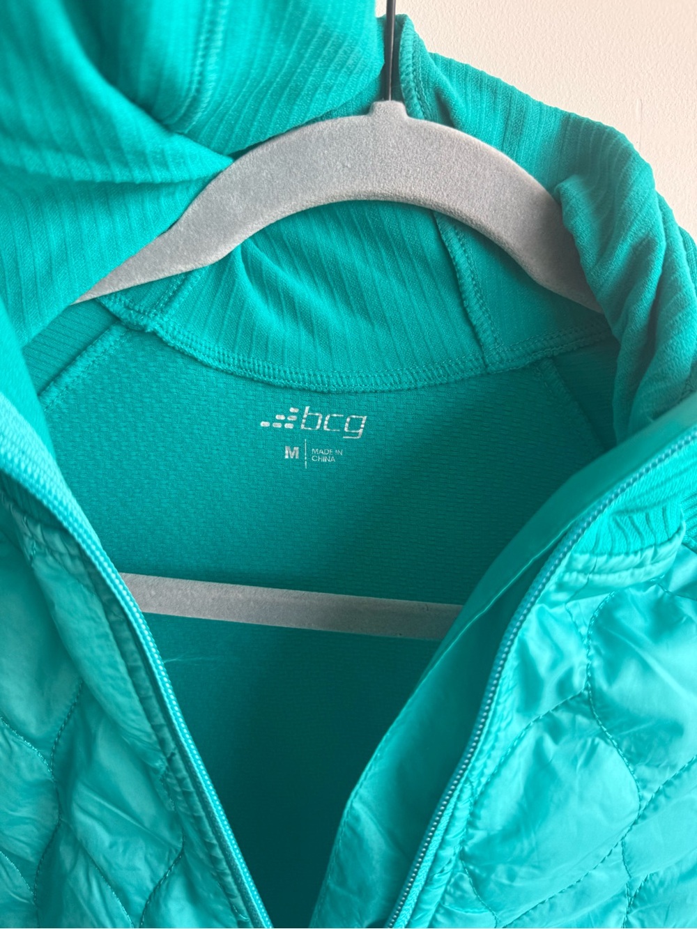 bcg Teal Quilted-Front Hooded Jacket - Picture 2 of 3